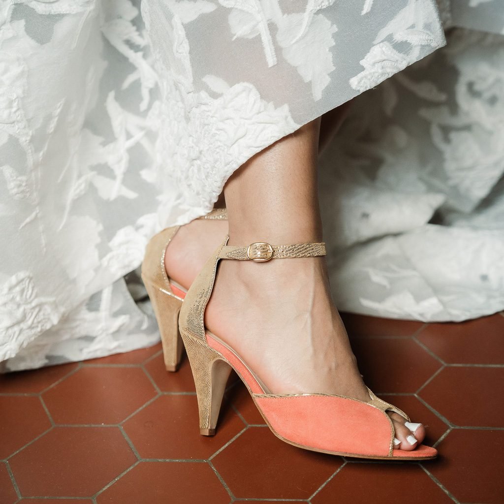 Chaussure à talons épais