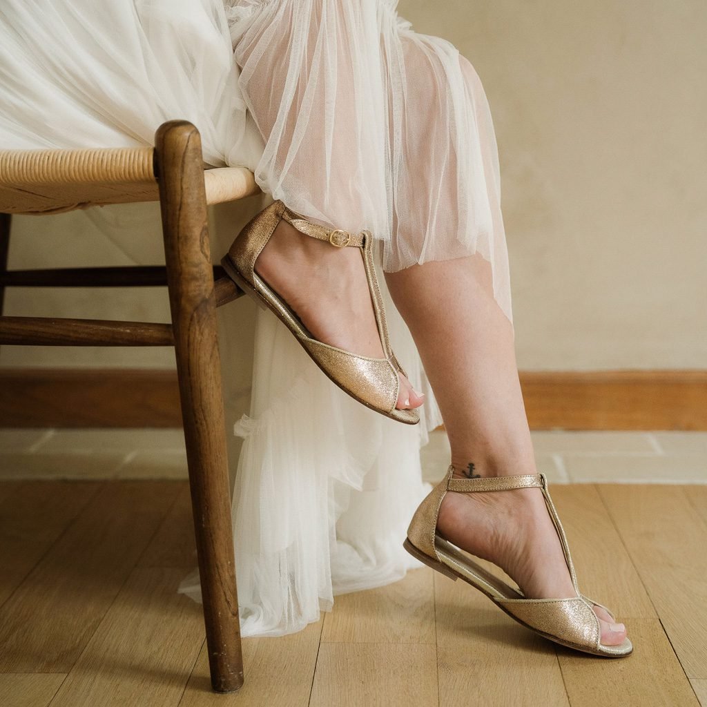 Chaussures de mariée plate