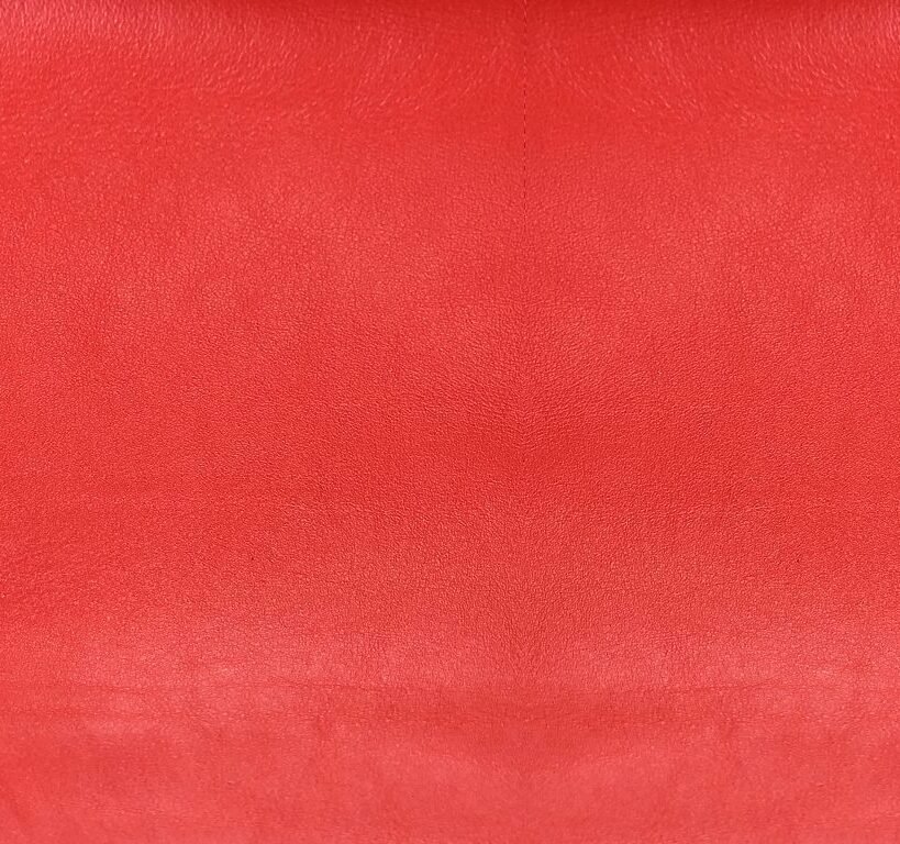 Smooth red leather