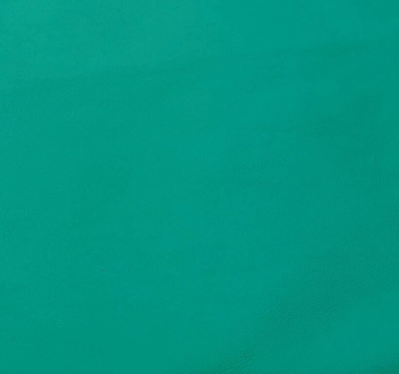 Smooth light turquoise leather