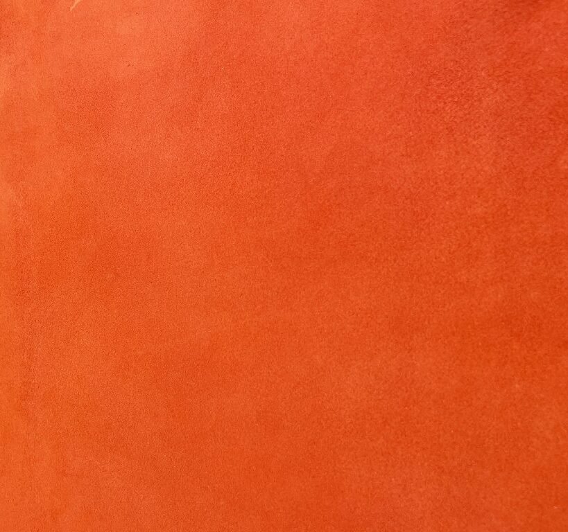 Fluorescent orange velvet