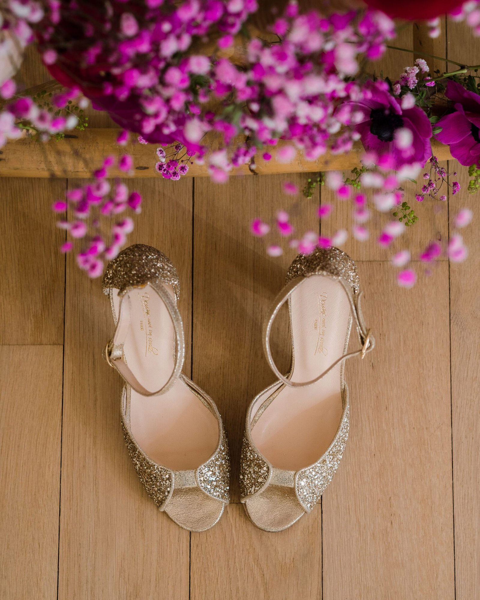 Charlotte high in glitter champagne