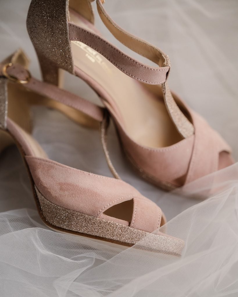 Salomé rose poudré et dorée