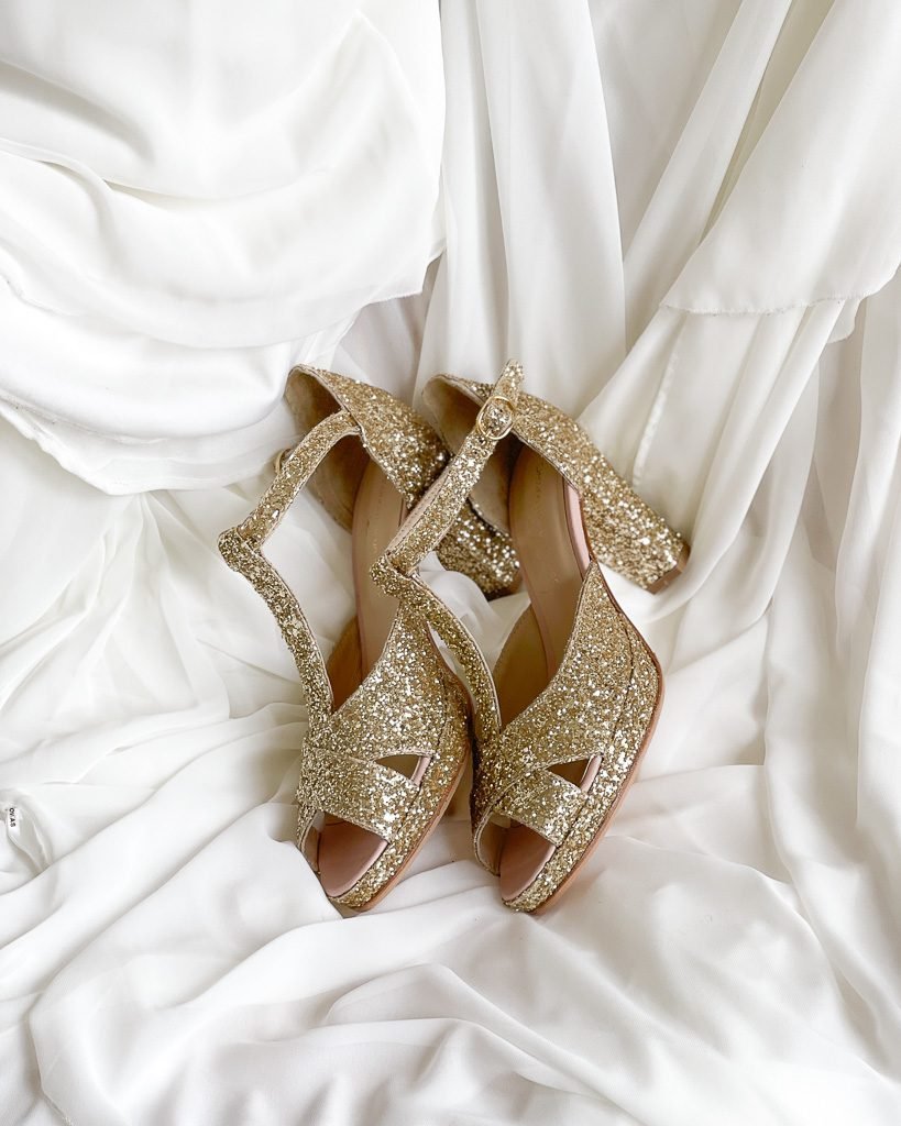 Salomé plateforme brides croisées en glitter champagne-3