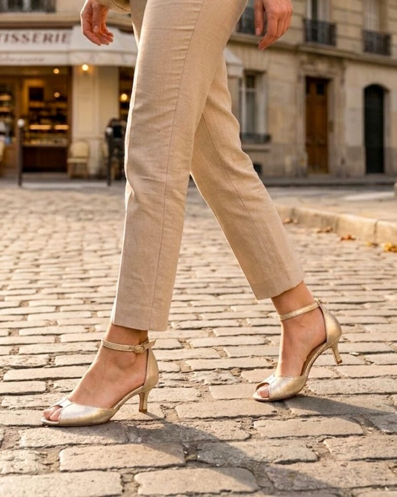 Charlotte high in champagne iridescent